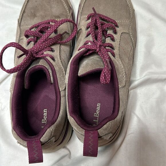 L.L.Bean Women’s Brown Suede Leather Lightweight Casual Lace-Up Shoes. Size 9. - Picture 7 of 12